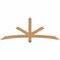 Ekena Millwork Alberta Smooth Timber Gable Bracket, Western Red Cedar, 72"W x 27"H x 3 1/2"D x 3 1/2"F, 9/12 Pitch GBW072X27X0404ALB00SWR - alternate 1